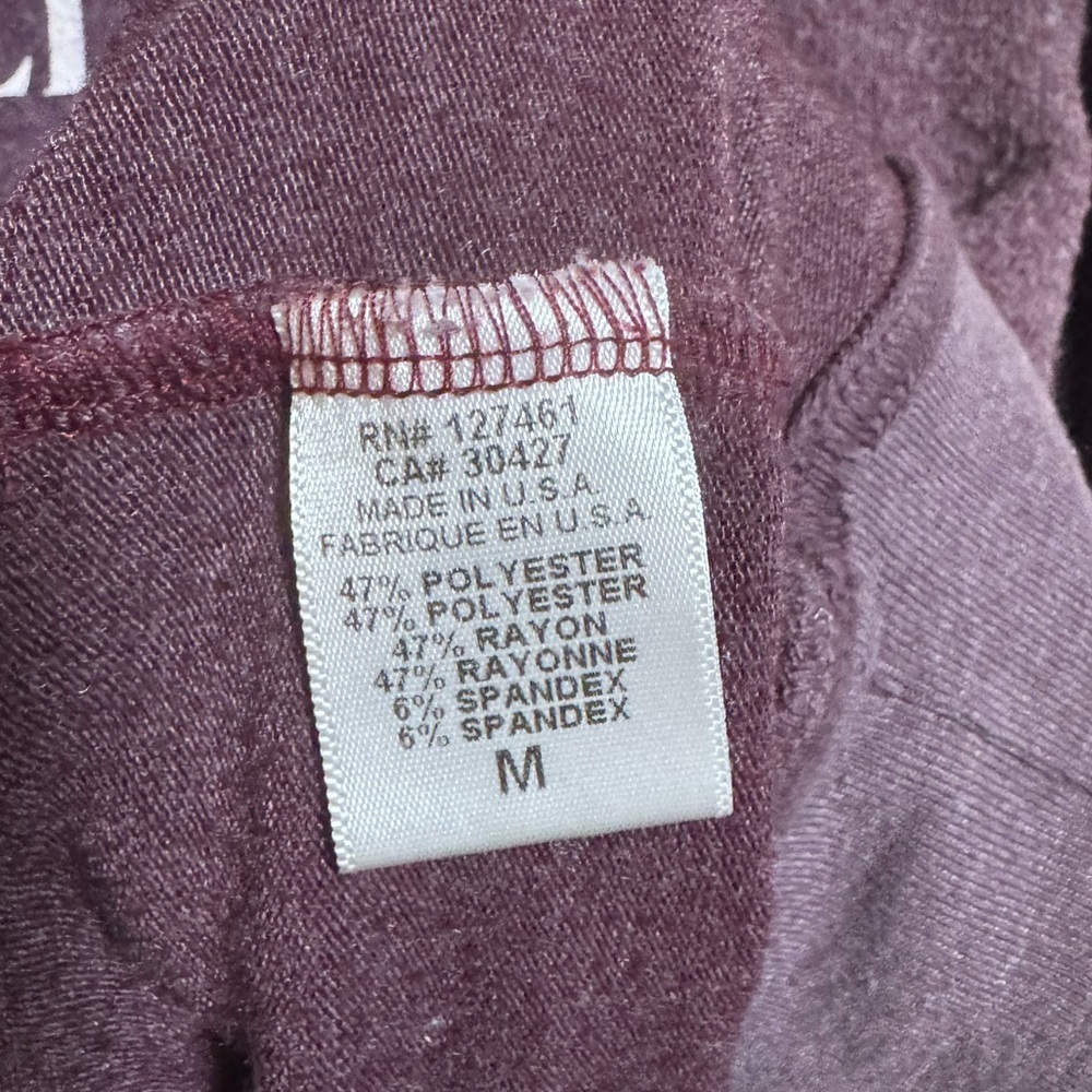 Wildfox Purple V Neck Graphic Sweatshirt I Spend All Day Getting Ready For Bed M - Picture 6 of 6
